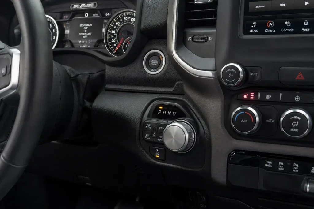 Ram 1500 auto start stop OFF button and dashboard indicator