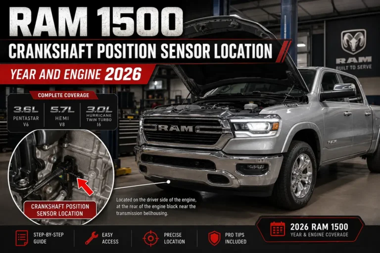 Ram 1500 Crankshaft Position Sensor Location: Year and Engine 2026