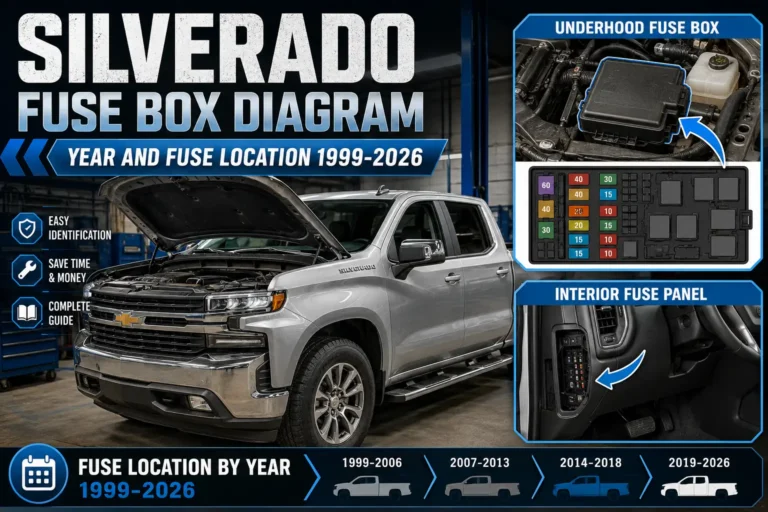 Silverado Fuse Box Diagram by Year 1999 to 2026