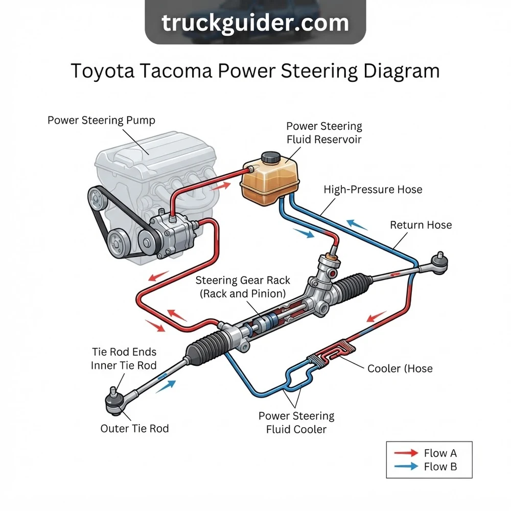 Toyota Tacoma Power Steering Diagram: 2026 Component Breakdown