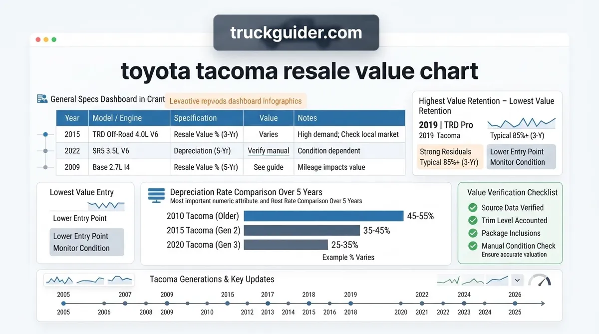 toyota tacoma resale value chart