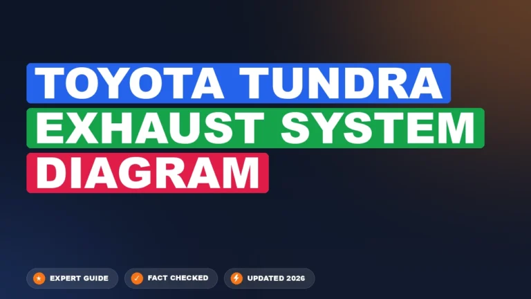 toyota tundra exhaust system diagram with labeled components and connections