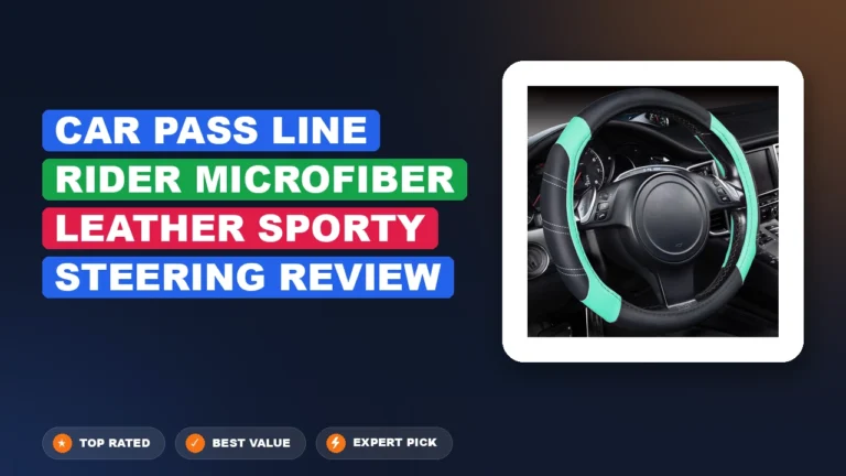 Car Pass Line Rider Microfiber Leather Sporty Steering Review 2026
