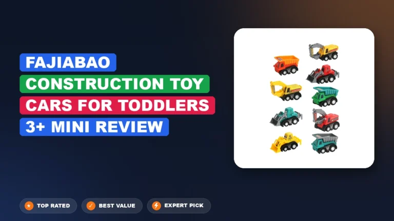 Fajiabao Construction Toy Cars for Toddlers 3+ Mini Review 2026