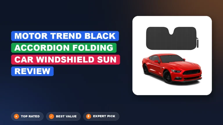 Motor Trend Black Accordion Folding Car Windshield Sun Review 2026
