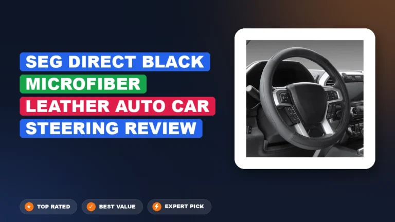 Seg Direct Black Microfiber Leather Auto Car Steering Review 2026