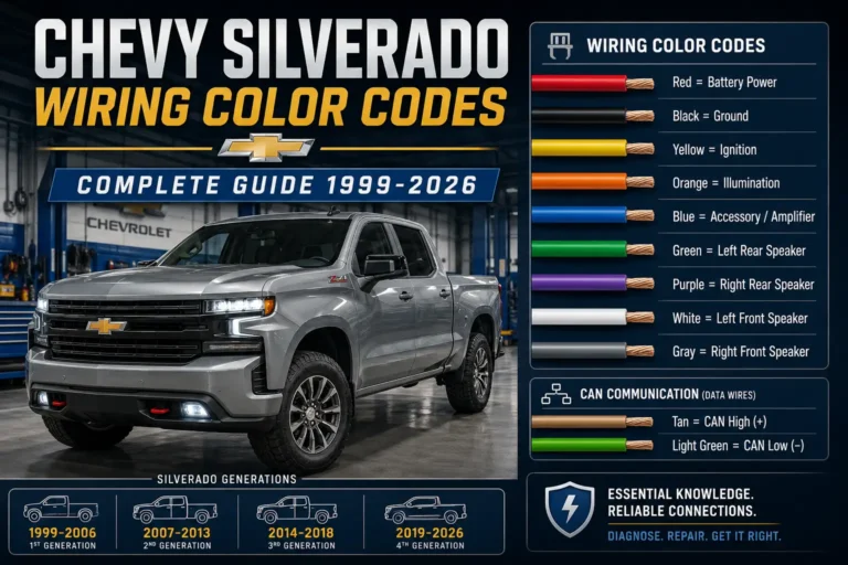 Chevy Silverado Wiring Color Codes: Complete Guide 1999-2026
