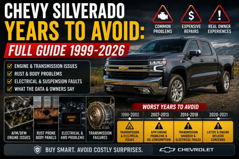 Chevy Silverado Years to Avoid: Full Guides 1999-2026