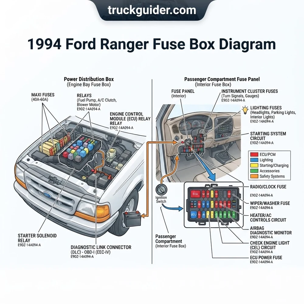 1994 Ford Ranger Fuse Box Diagram: Troubleshooting Repair (2026)