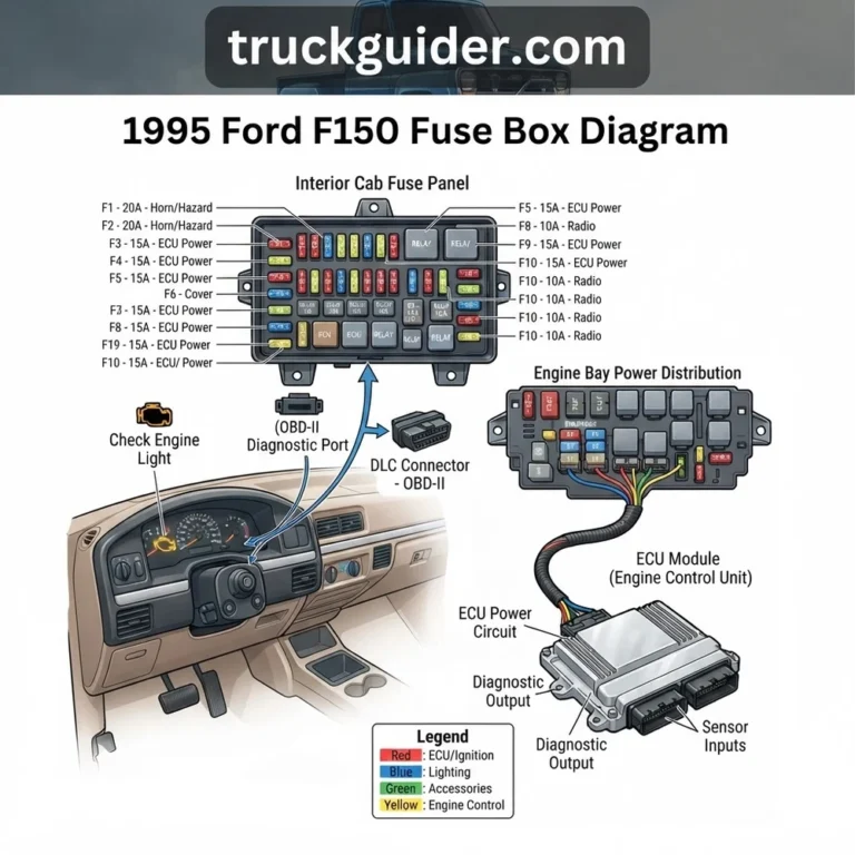 1995 ford f150 fuse box diagram diagram with labeled components and explanations
