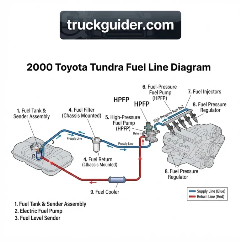 2000 toyota tundra fuel line diagram diagram with labeled components and explanations