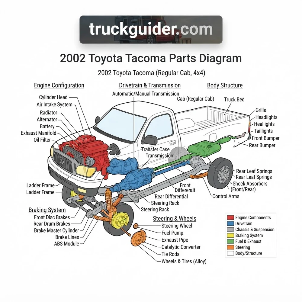 2002 Toyota Tacoma Parts Diagram: 2026 Repair Guide