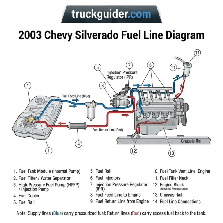 2003 chevy silverado fuel line diagram diagram with labeled components and explanations