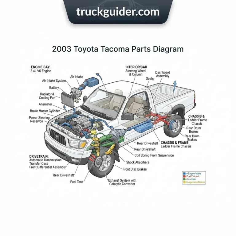 2003 toyota tacoma parts diagram diagram with labeled components and explanations