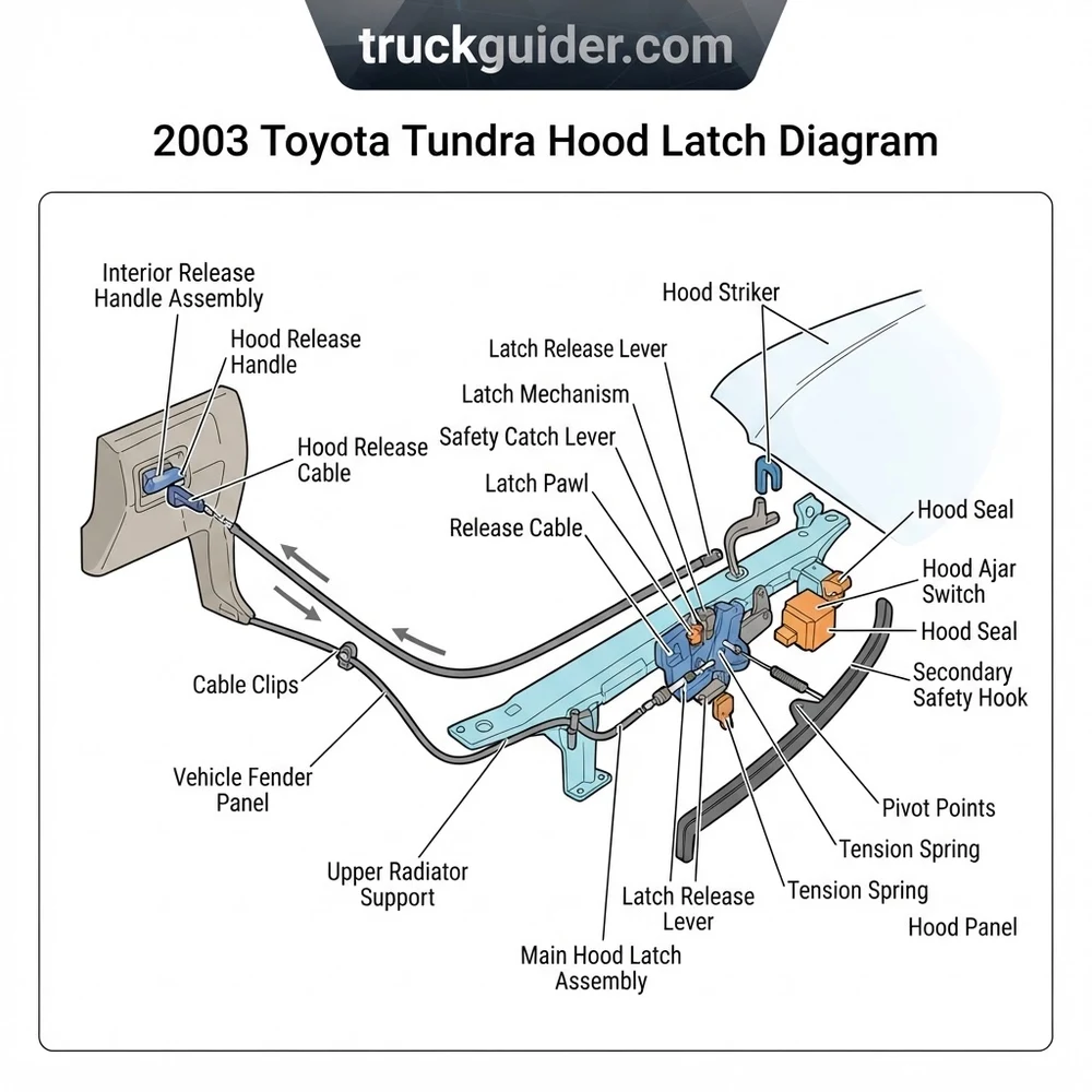 2003 Toyota Tundra Hood Latch Diagram: Repair Setup (2026)