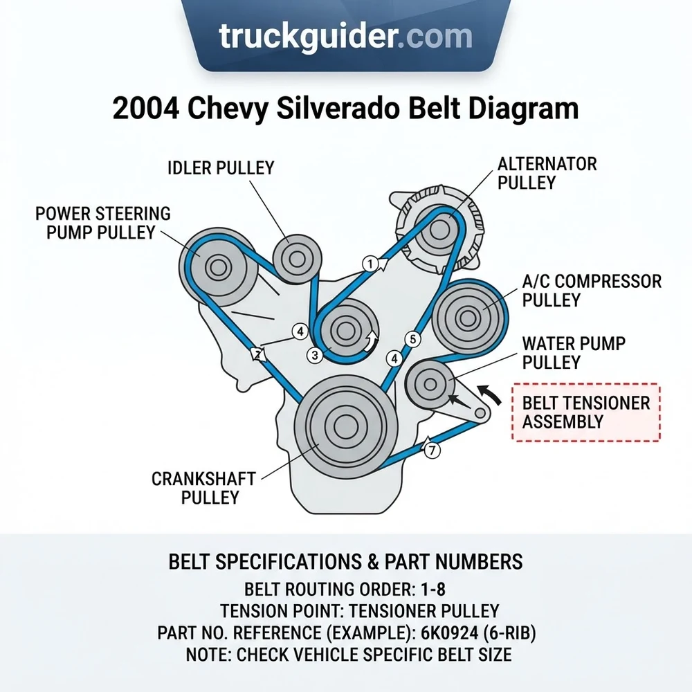 2004 Chevy Silverado Belt Diagram: Proper Routing 2026