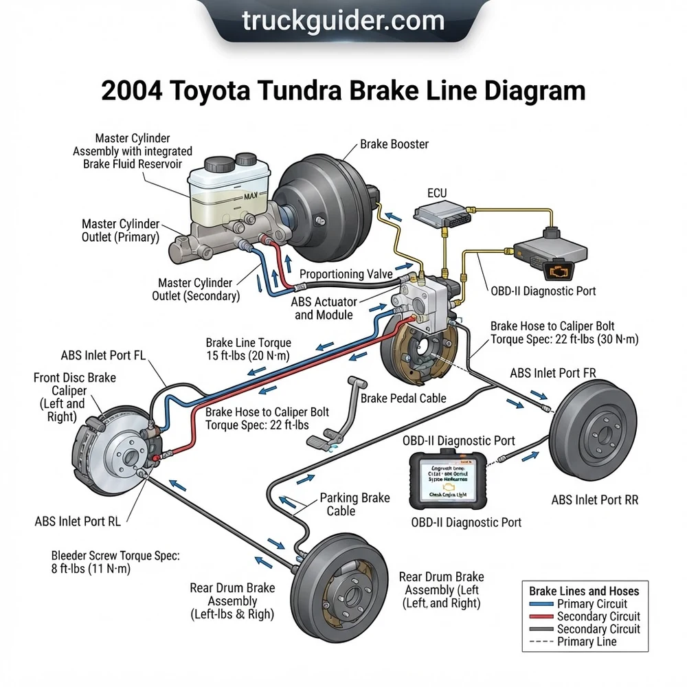 2004 Toyota Tundra Brake Line Diagram: Routing Guide (2026)