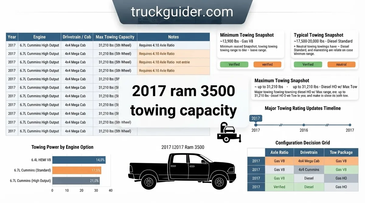 2017 ram 3500 towing capacity