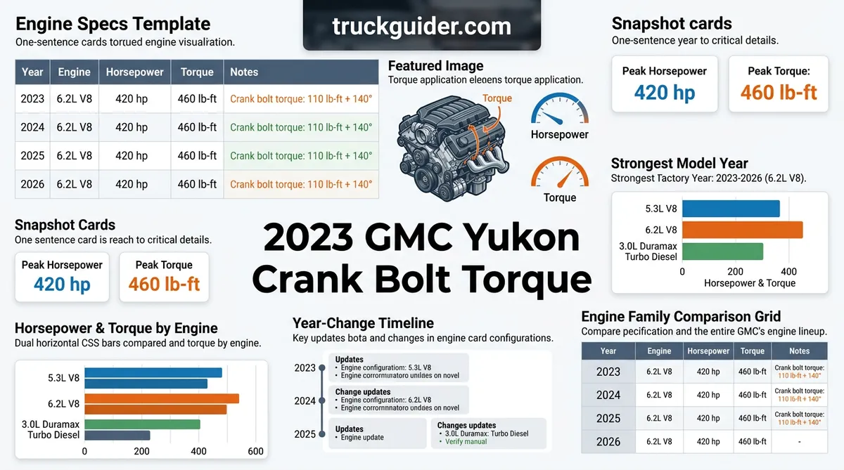 2023 gmc yukon crank bolt torque