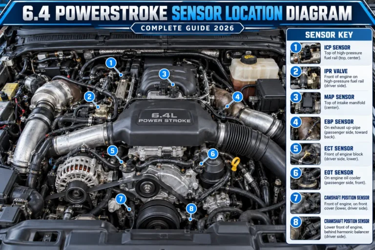 6.4 Powerstroke Sensor Location Diagram: Complete Guide 2026