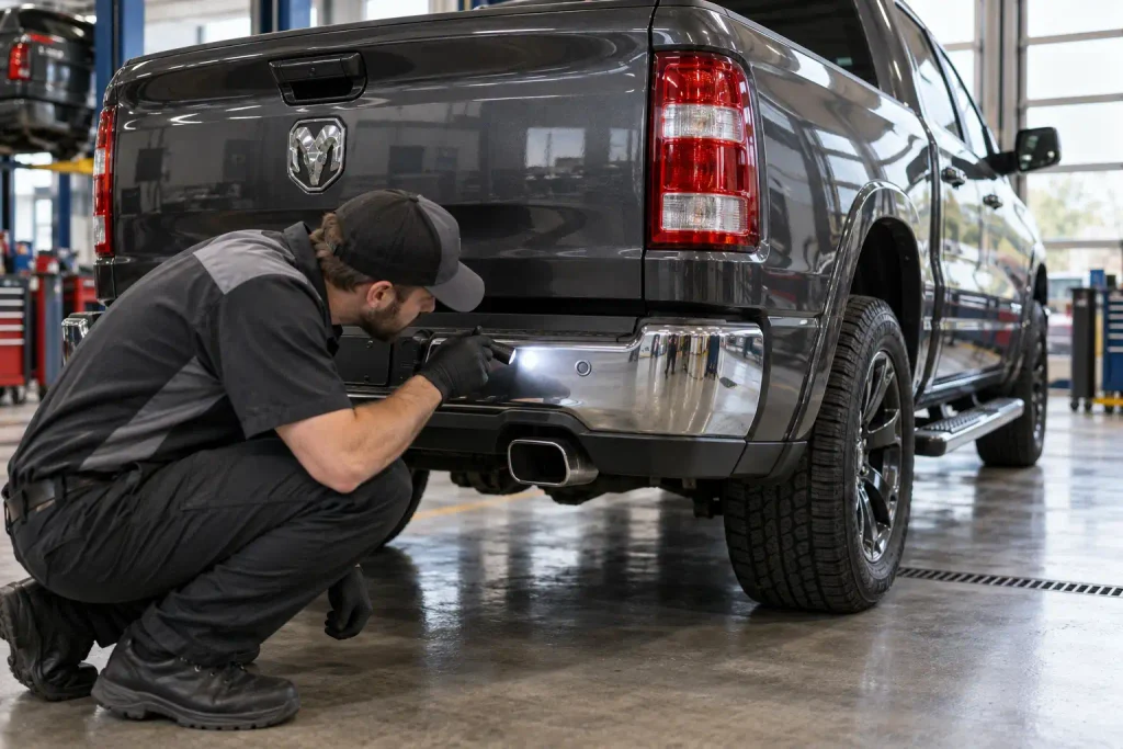Ram 1500 park assist not working during rear sensor inspection