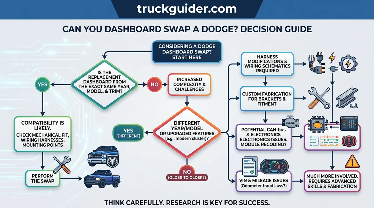 Can You Dashboard Swap A Dodge In 2026 Compatibility Guide