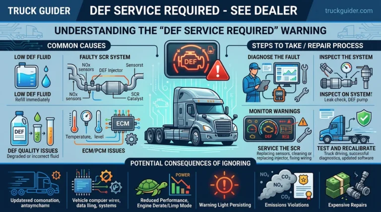 How To Fix DEF Service Required See Dealer Warnings In 2026
