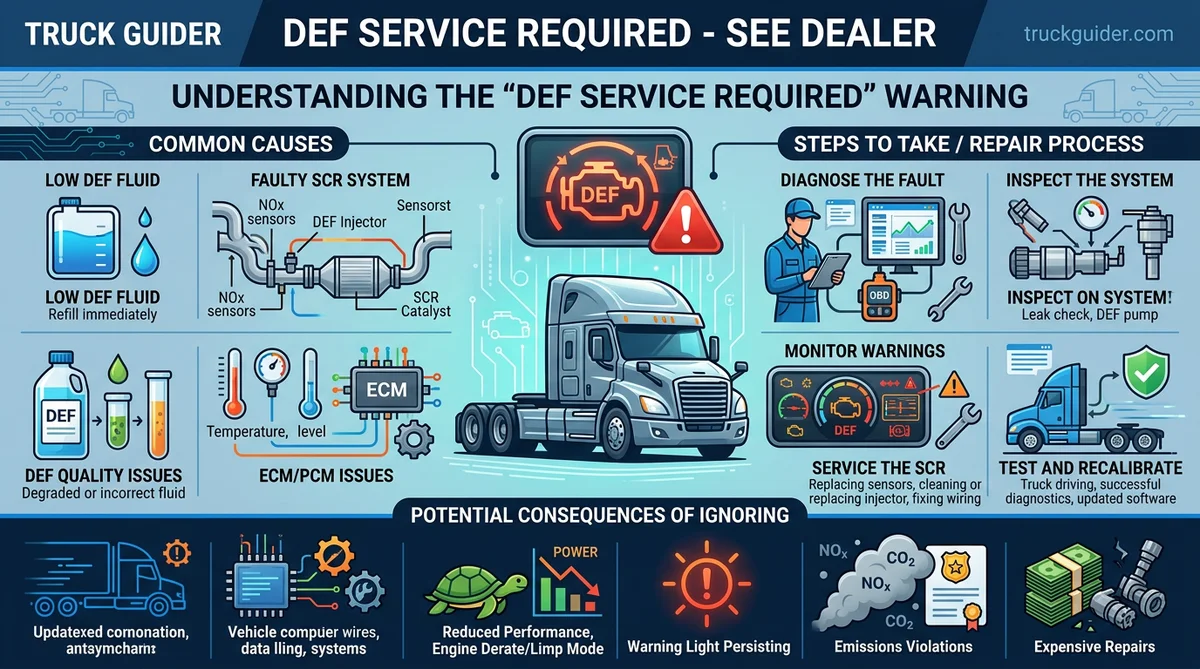 How To Fix DEF Service Required See Dealer Warnings In 2026