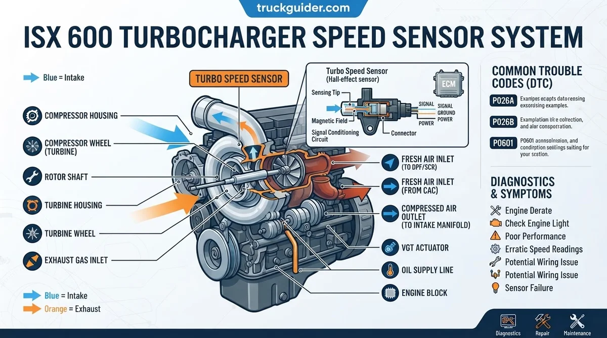 isx 600 turbo speed sensor code annotated diagram of the component