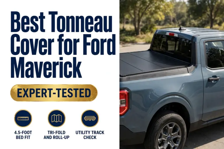 Best Tonneau Cover for Ford Maverick - 4.5-foot bed fit, tri-fold and roll-up, utility track check