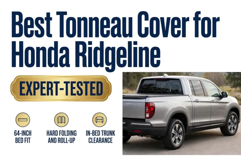 Best Tonneau Cover for Honda Ridgeline - 64-inch bed fit, hard folding and roll-up, in-bed trunk clearance