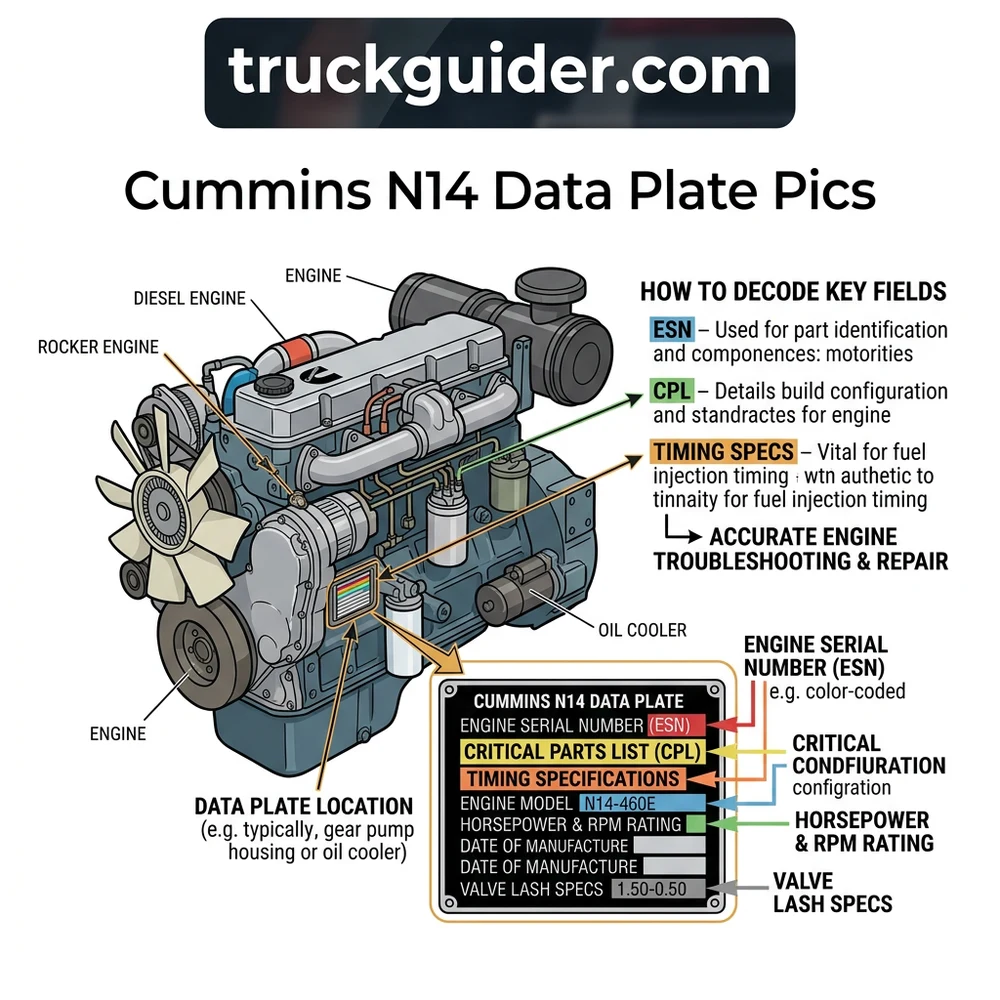 Cummins N14 Data Plate Pics Diagram: Component Breakdown (2026)