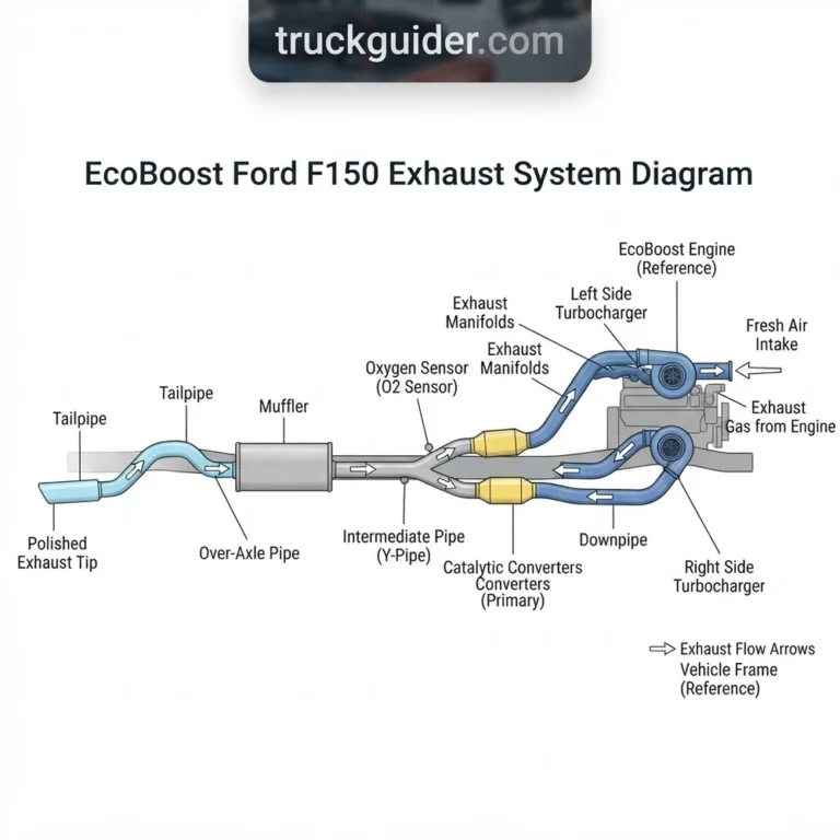 ecoboost ford f150 exhaust system diagram diagram with labeled components and explanations