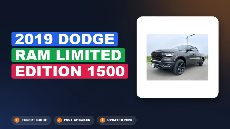 2019 Dodge Ram Limited Edition 1500 2026 Quick Reference