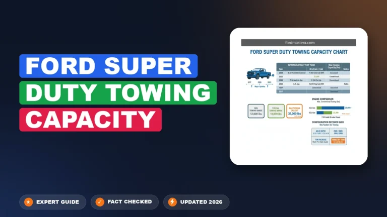 Ford Super Duty Towing Capacity Chart By Year (2026 Factory Data)