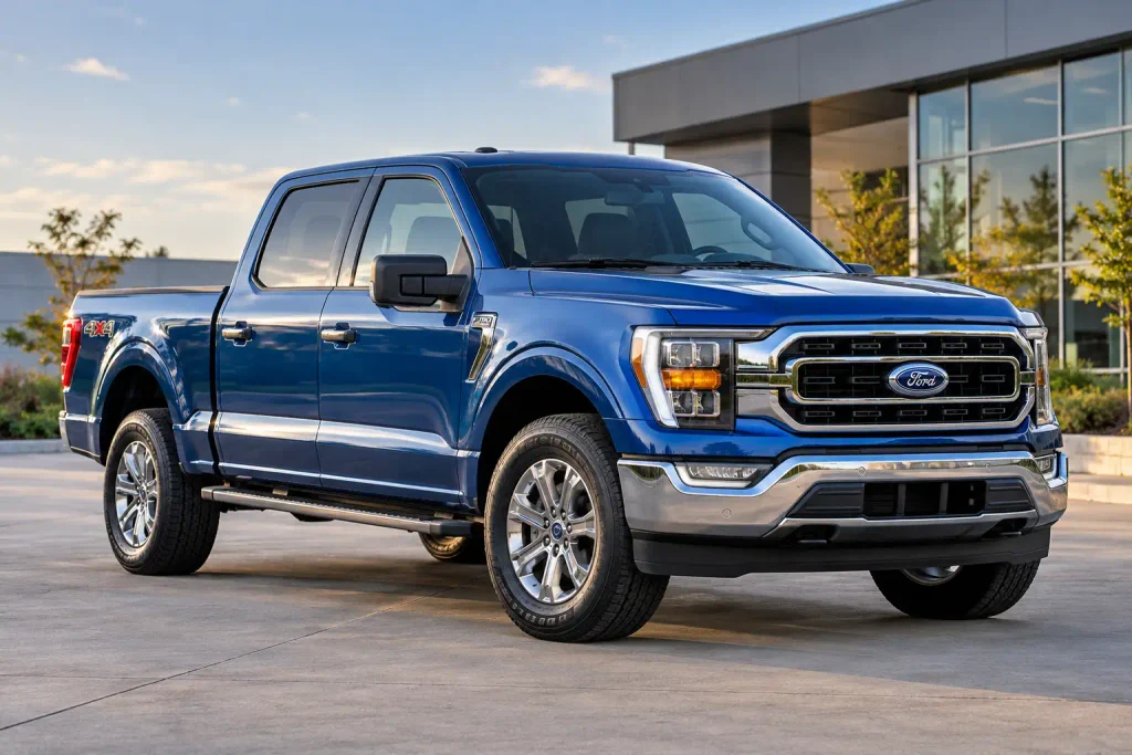 Ford F-150 SuperCrew pickup photographed for a curb weight chart guide
