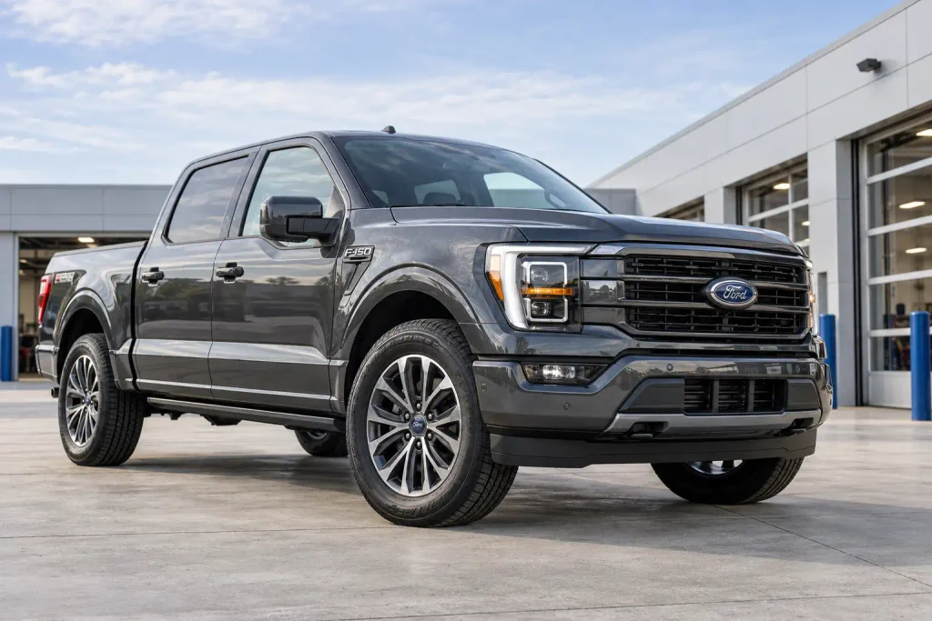 Ford F150 factory alloy wheel and tire for wheel offset chart