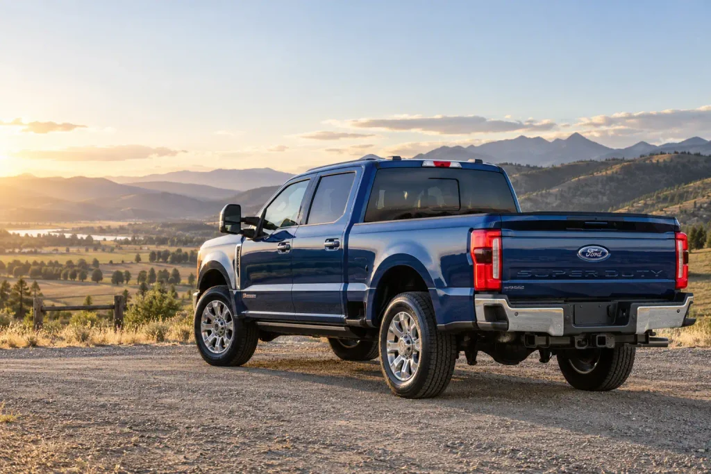2026 Ford F250 Super Duty pickup for a factory gear ratio chart