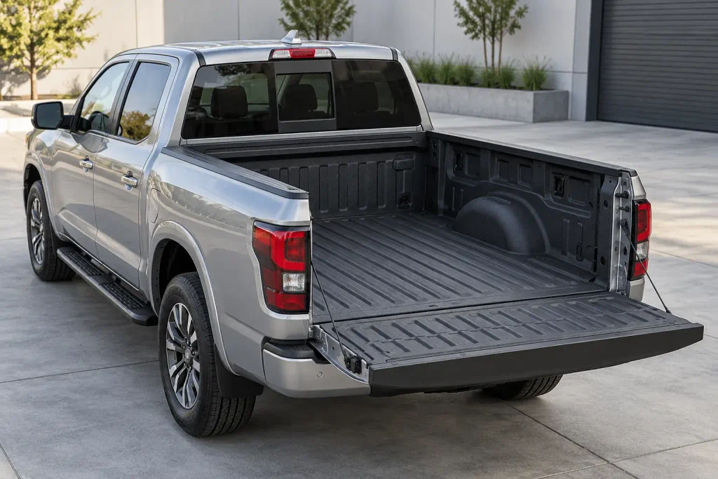 2024 Nissan Titan Crew Cab pickup with open cargo bed