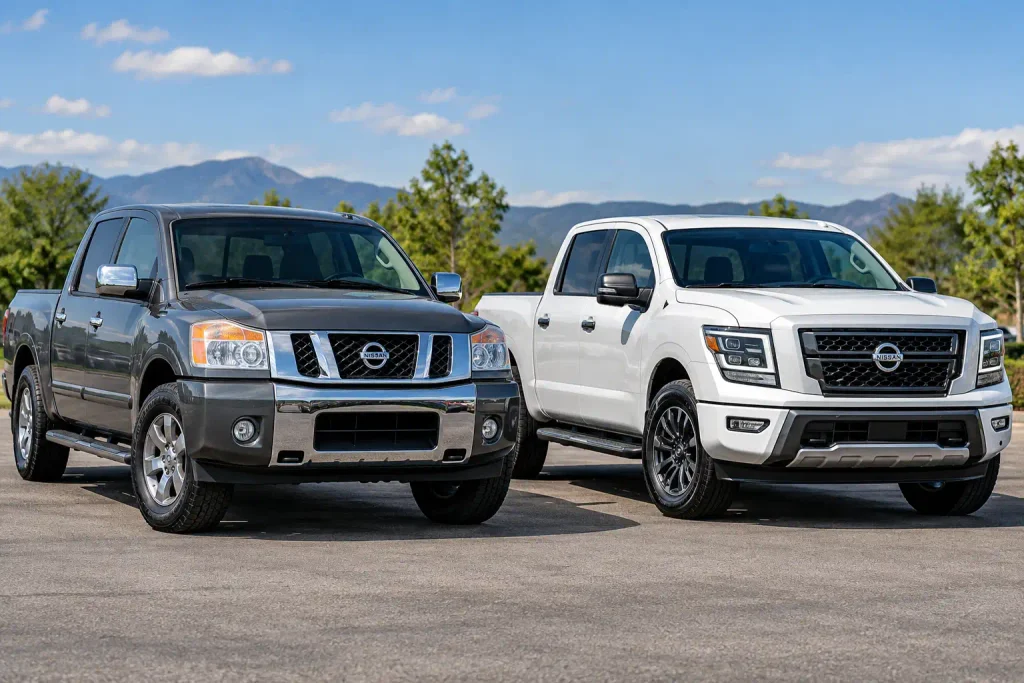 Nissan Titan years to avoid comparison showing older and newer pickups