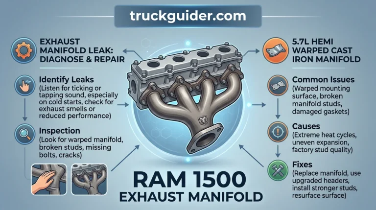ram 1500 exhaust manifold reference infographic