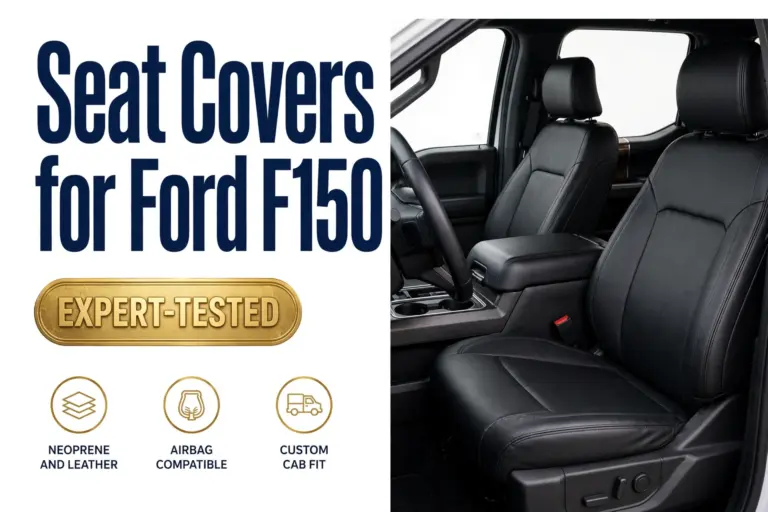 Seat Covers for Ford F150 - neoprene and leather, airbag compatible, custom cab fit