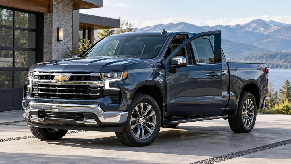 Chevrolet Silverado 1500 with dashboard visible for auto start stop disable guide