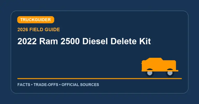 2022 Ram 2500 Diesel Delete Kit (2026): Legal Repair Options