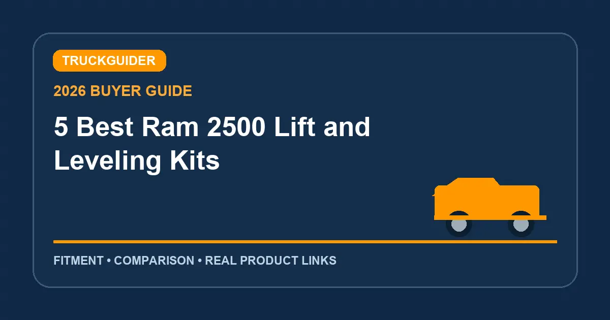 5 Best Ram 2500 Lift and Leveling Kits (2026): Fitment Picks