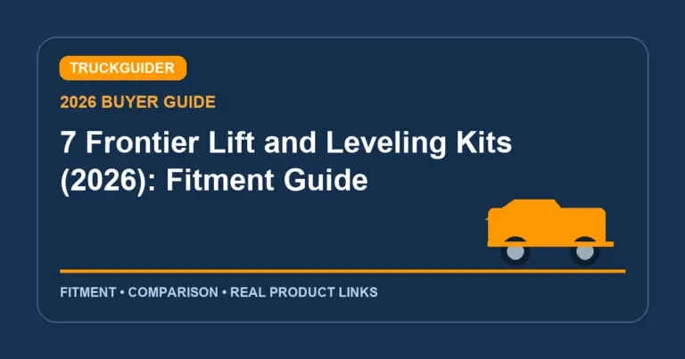 7 Frontier Lift and Leveling Kits (2026): Fitment Guide