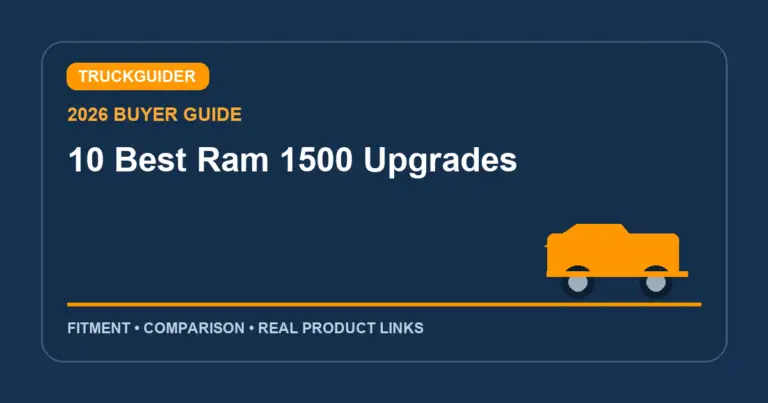 10 Best Ram 1500 Upgrades (2026): Fitment Picks