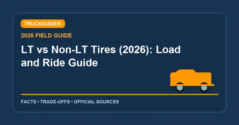 LT vs Non-LT Tires (2026): Load and Ride Guide